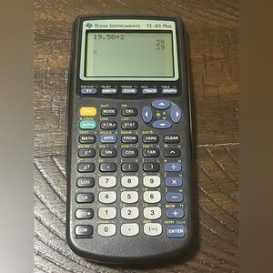 Texas Instruments TI-83 Plus Graphing Calculator – Tested & Working with cover